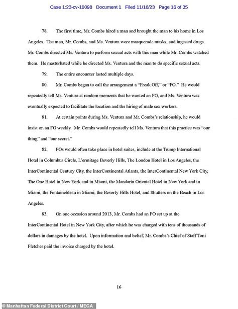 diddy lawsuit document|cassie 35 page lawsuit documents.